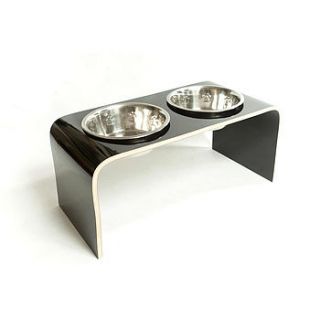 raised dog bowl holder by lola and daisy designs