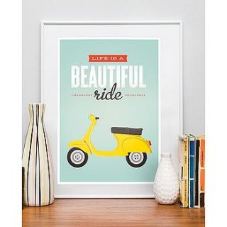 the ride retro print by myhaus