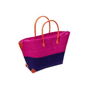 madge woven tote bag by mefie