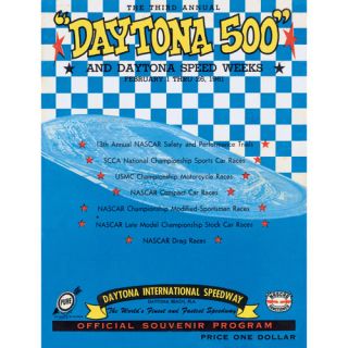 NASCAR Canvas 36 x 48 Daytona 500 Program Print