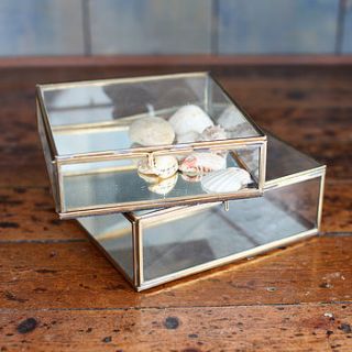 mirrored glass jewellery box by nkuku