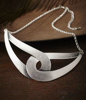 silver interlink necklace by lime lace