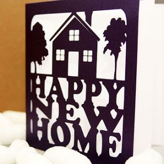 happy new home card by whole in the middle