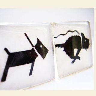 dog cufflinks by sophie hutchinson designs