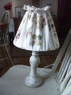 vintage rose lamp by the hiding place