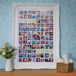 personalised classic photo montage print by the wonderwall print company