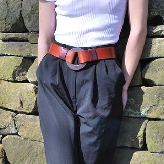 hide ring belt 44.5mm wide by sue lowday