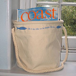 home storage bag by the original canvas bucket bag company