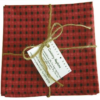 country napkins set of four by country heart