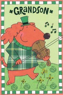 (1) Greeting Card St Patrick's Day "Grandson" Having a Grandson Like You Means"  Paper Stationery 