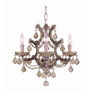 Bohemian Crystal 4 Light Candle Chandelier