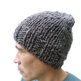 handknitted beanie hat by moaning minnie