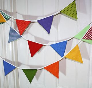 patterned party bunting by helen steel