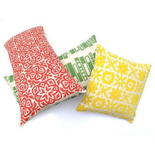 moroccan tile slim cushion by helen rawlinson