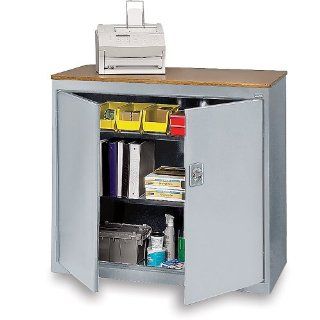 SANDUSKY LEE Counter Height Storage Cabinets   Light gray