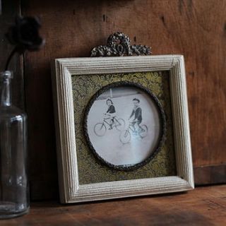 crested antique style frame by discover attic.