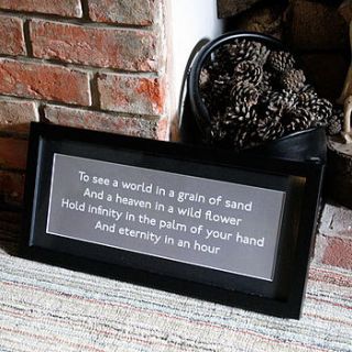 personalised quote / poem destination print by pearl and earl