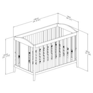 South Shore Angel 2 in 1 Convertible Crib Set