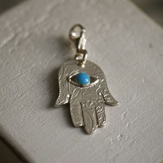 hand of hamsa charm card by dizzy