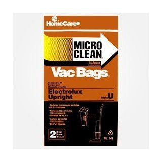Home Care Industries Inc 249 Electrolux Type "U" Micro Clean Replacement Vacuum Bag, 2 Pack   Household Vacuum Bags Upright