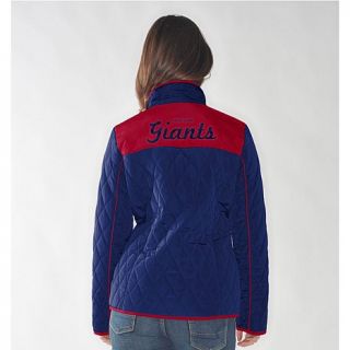 NFL Womens High Post Quilted Jacket   Giants