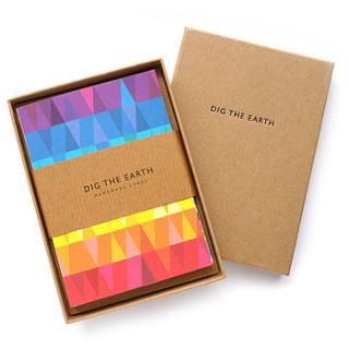 set of eight eco greetings cards by dig the earth