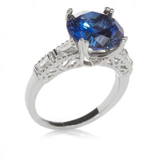 5.45ct Absolute™ and Created Sapphire Solitaire Baguette Ring