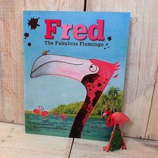 'fred the fabulous flamingo' book by debbie bellaby illustration
