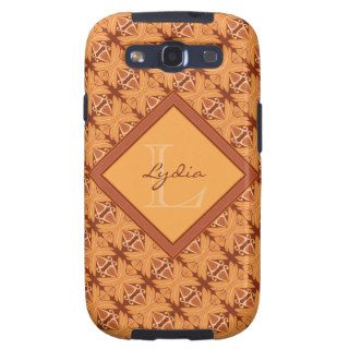 Monogrammed Ancient Egyptian Butterfly Pattern Galaxy SIII Covers