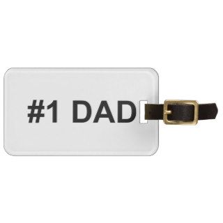 #1 Dad  Number 1 Dad  Happy Father's Day Tags For Bags