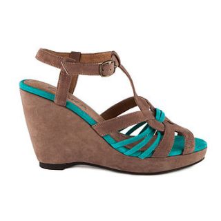 wanda high wedge sandal by esska shoes