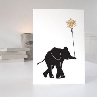 elephant christmas card by purpose & worth etc