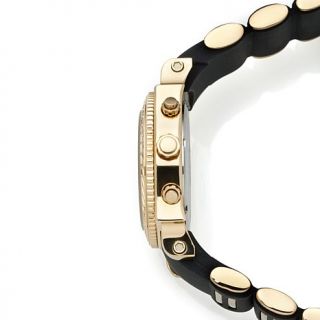 Brillier "Method Air" .60ct Diamond Bezel Stainless Steel Silicone Rubber Strap