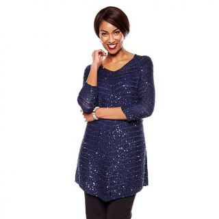 Joan Boyce Knit Top with 3/4 Sleeves