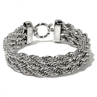 Michael Anthony Jewelry® 3 Row Rope Chain Stainless Steel 7 1/2" Bracelet