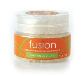 Fusion Lime Fresco Sea Salt, 3.5 Oz Jars (Pack of 2)  Grocery & Gourmet Food