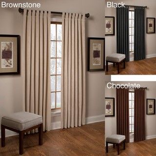 Microsuede Supreme Tab Top 63 inch Curtain Panel Pair Curtains