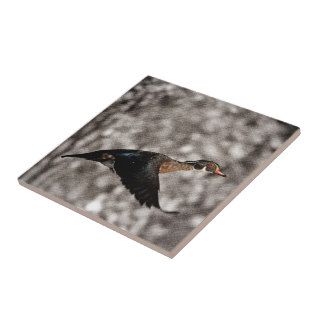 Rustic  country Vintage Flying Duck Ceramic Tile