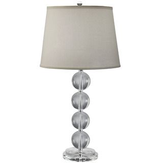 Transitional 1 light Glass and Chrome Table Lamp Aztec Lighting Table Lamps