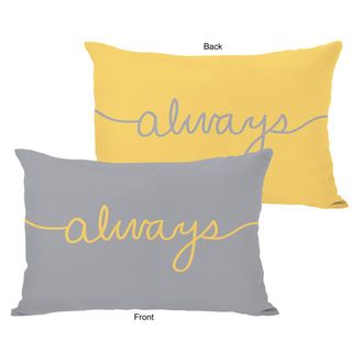 Always Mix and Match Mimosa and Gray Throw Pillow Throw Pillows