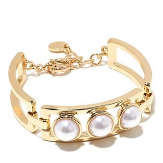 R.J. Graziano "Pearls Please" Simulated Pearl ID Bracelet