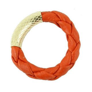 braided leather ring by red ruby rouge