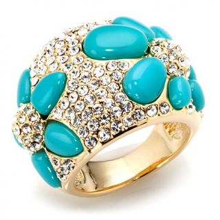 Real Collectibles by Adrienne® Jeweled Robin's Egg Blue Pavé "Bombe"