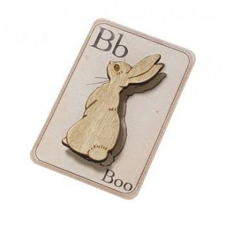 boo bunny brooch by belle & boo