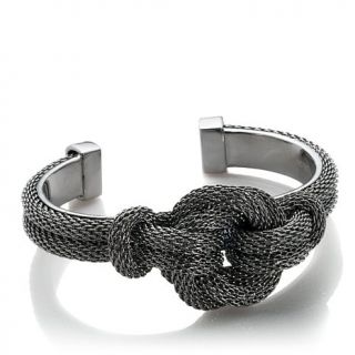 Emma Skye Jewelry Designs Black Mesh Knot Cuff Bracelet