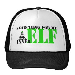 Funny christmas, elf, santa, humorous mesh hat