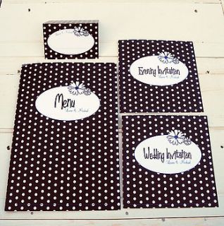 retro 50s spots invitation by sweet words stationery
