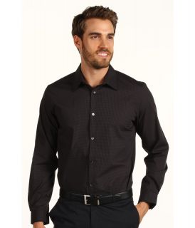 Calvin Klein L/S Mini Check Poplin Woven Shirt Black