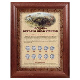 American Coin Treasures Framed Buffalo Nickels American Coin Treasures Coins
