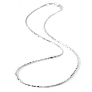 Sterling Silver 1.1mm Box Chain 20" Necklace
